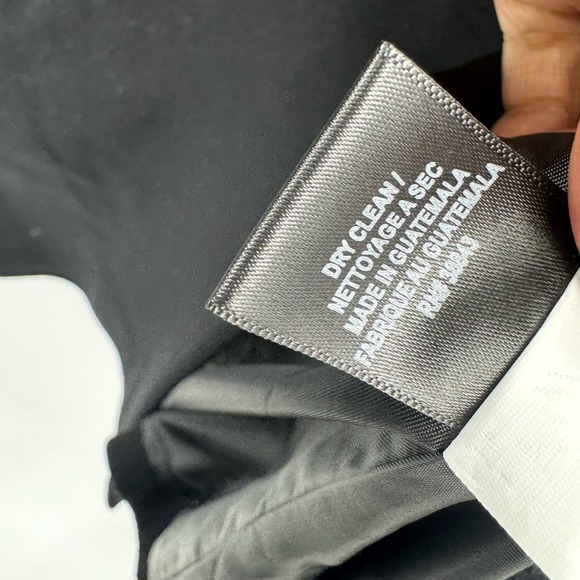 Sam Edelman Double Breasted Wool Blend Black Pea Coat Size L NWOT - Picture 6 of 9